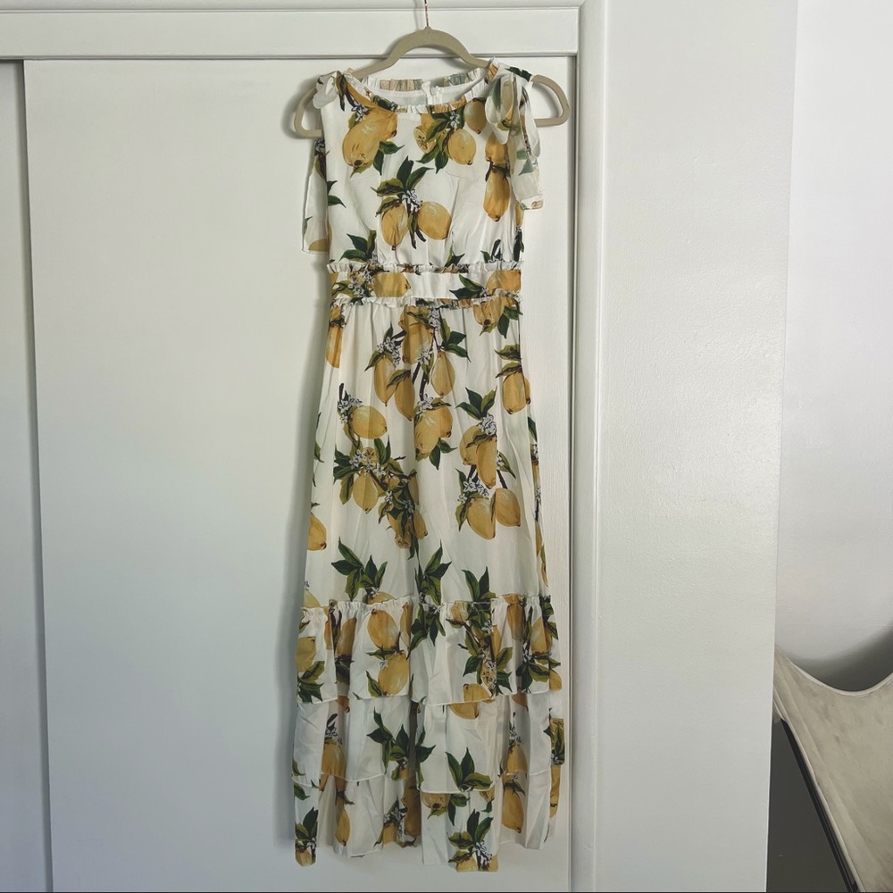 Lemon midi/maxi dress
